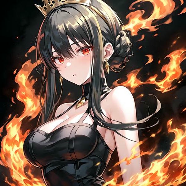 Anime girl lạnh lùng với ánh mắt đầy quyền lực Anime girl lạnh lùng với ánh mắt đầy quyền lực