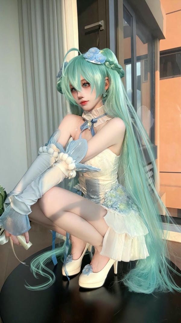 Ảnh cosplay miku da trắng dáng đẹp thướt tha Ảnh cosplay miku da trắng dáng đẹp thướt tha