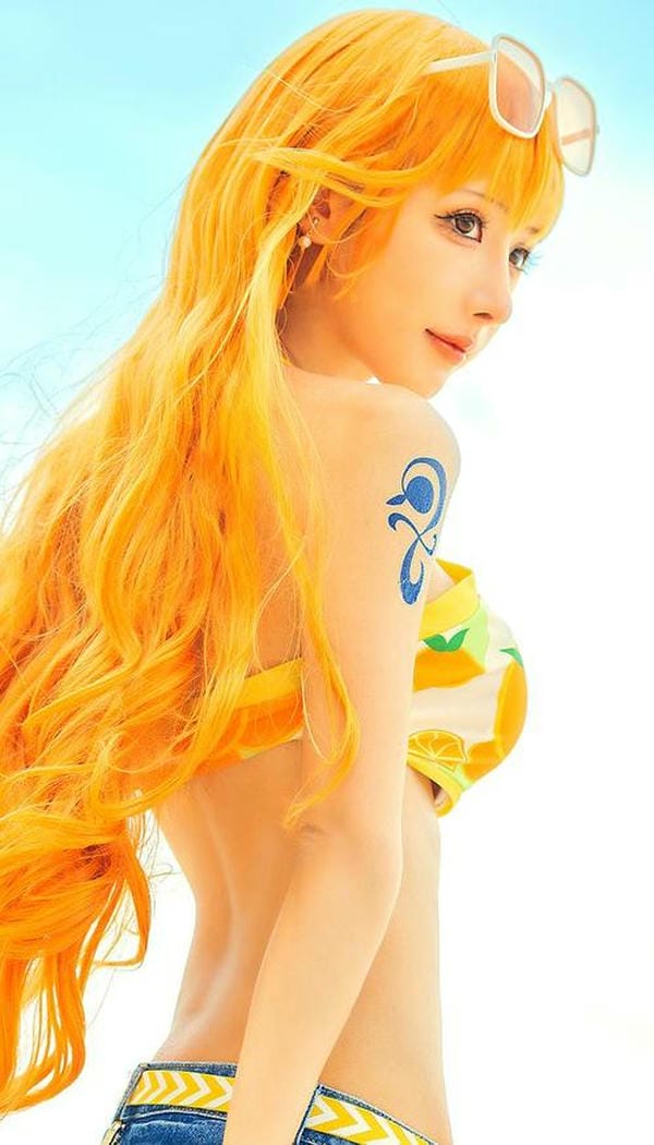 Ảnh cosplay nami tóc vàng cute Ảnh cosplay nami tóc vàng cute
