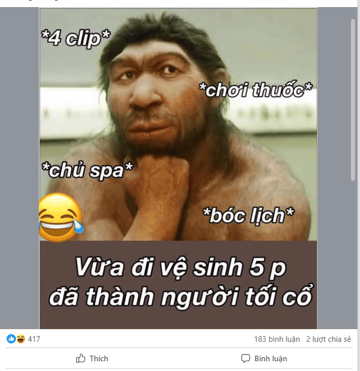 Meme ai nhanh nhạy thì thành “bắt trend”, còn ai chậm hơn thì… tạm thời trở thành “người tối cổ Meme ai nhanh nhạy thì thành “bắt trend”, còn ai chậm hơn thì… tạm thời trở thành “người tối cổ
