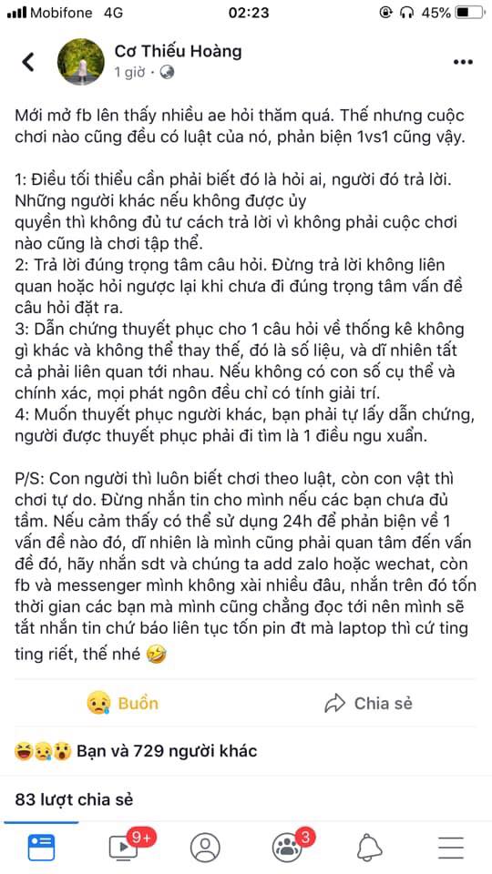 tài khoản của Cơ Thiếu Hoàng bị đánh giá là ít hoạt động hơn hoặc đã khóa tài khoản của Cơ Thiếu Hoàng bị đánh giá là ít hoạt động hơn hoặc đã khóa