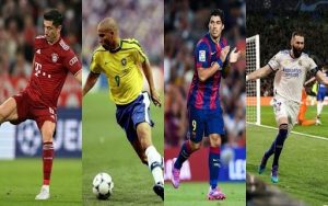 Top 7 các cầu thủ mang áo số 9 tài năng